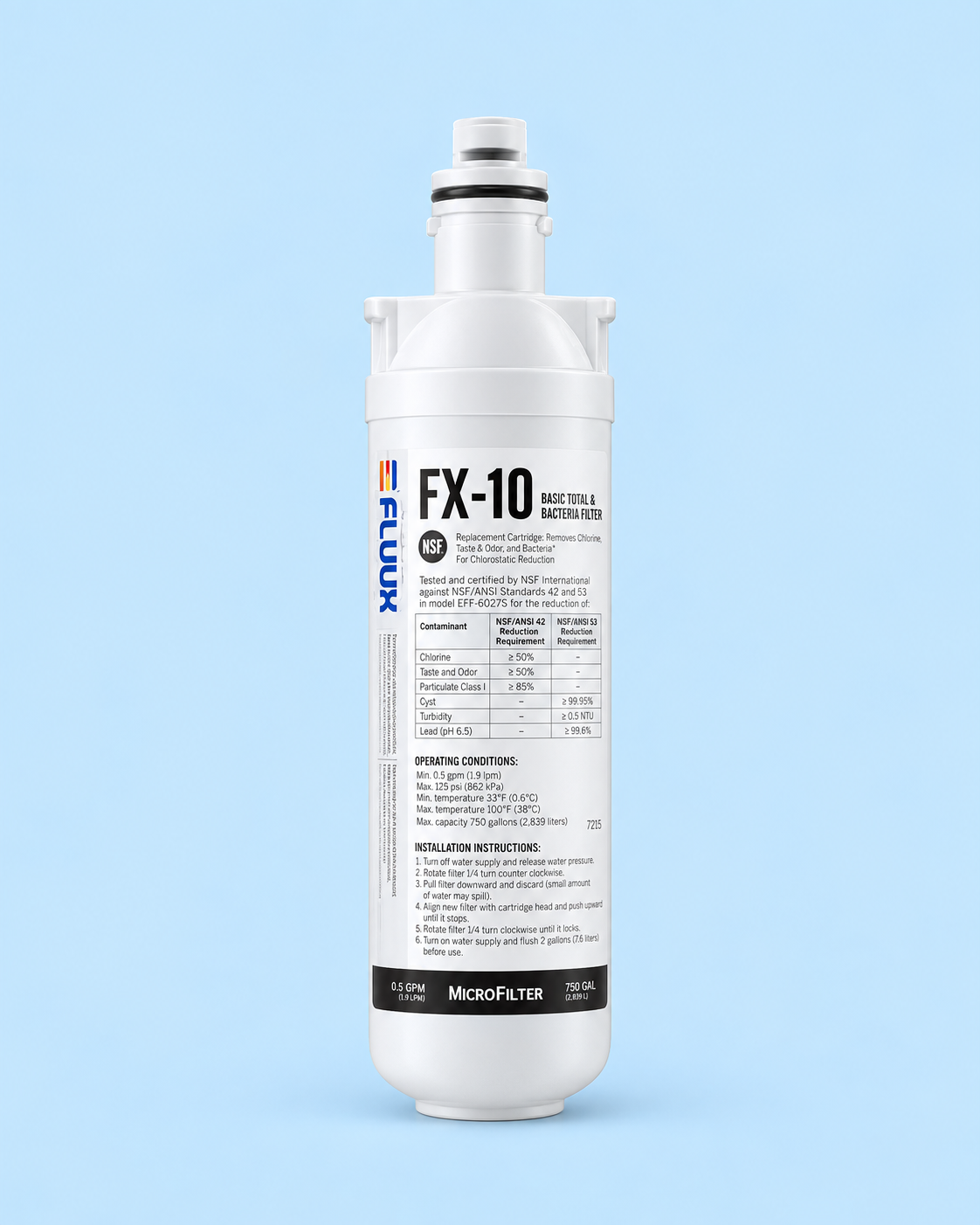 FLUUX FX-10 water filter cartridge
